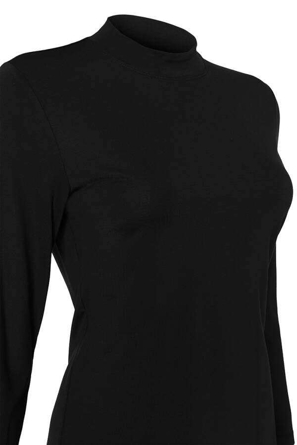 Siyah Örme Basic Bluz - Aker (1)