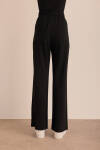 Siyah Örme Palazzo Pantolon - 6