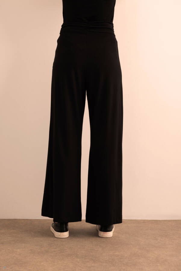 Siyah Örme Pantolon Etek - 7