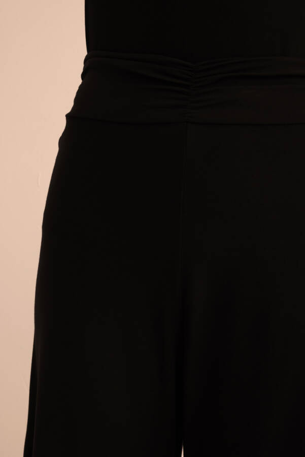 Siyah Örme Pantolon Etek - 6