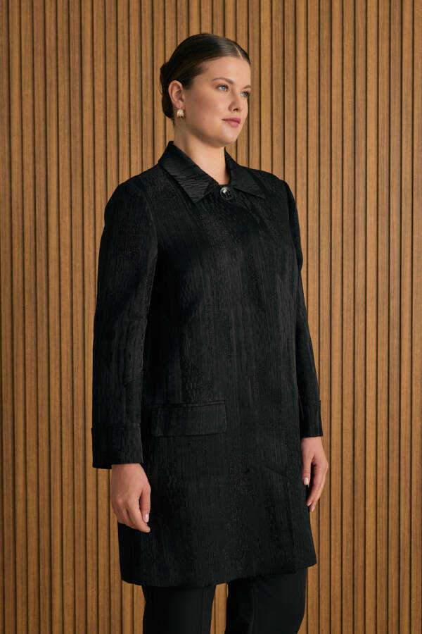 Siyah Özel Dokuma Kumaş Kap - Aker (1)