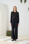 Siyah Palazzo Pantolon - 2