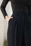 Siyah Palazzo Pantolon - 5