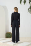 Siyah Palazzo Pantolon - 6