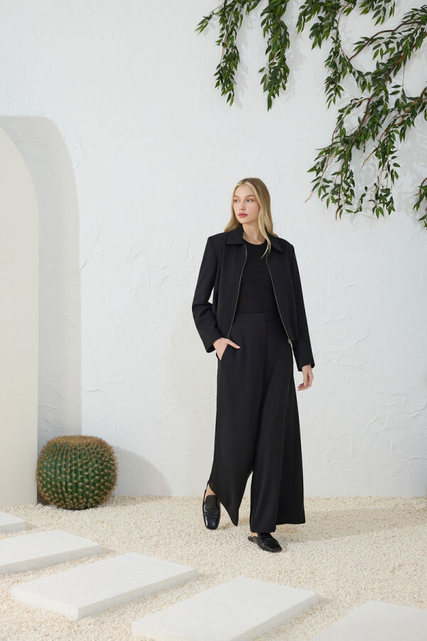 Siyah Pantolon Etek - 1