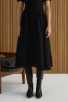 Siyah Pileli Dokuma Etek - 3