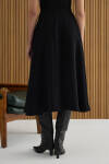 Siyah Pileli Dokuma Etek - 6