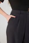 Siyah Pileli Pantolon - 6