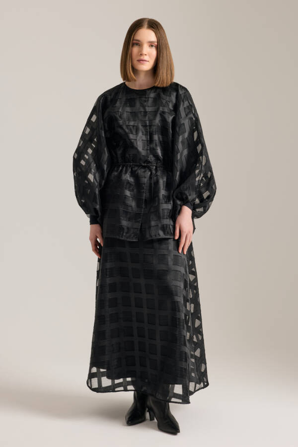 Siyah Pilisoley Etek - 1