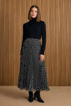 Siyah Puantiye Pilise Etek - 2