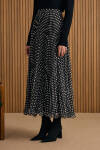 Siyah Puantiye Pilise Etek - 5