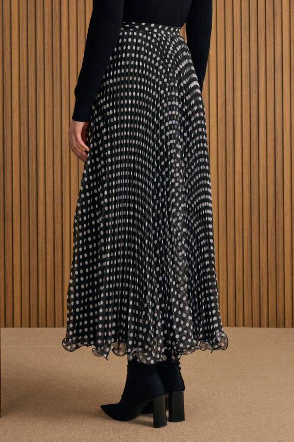 Siyah Puantiye Pilise Etek - 7