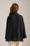 Siyah Rahat Form Keten Tunik - 5