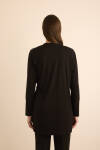 Siyah Rayon Örme Hırka - 7