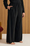 Siyah Rayon Pijama Altı - 4