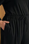Siyah Rayon Pijama Altı - 5