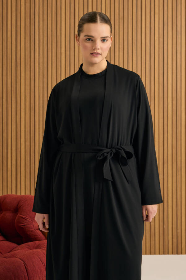 Siyah Rayon Sabahlık - Aker (1)