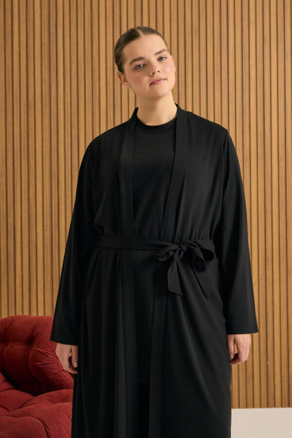 Siyah Rayon Sabahlık - 3