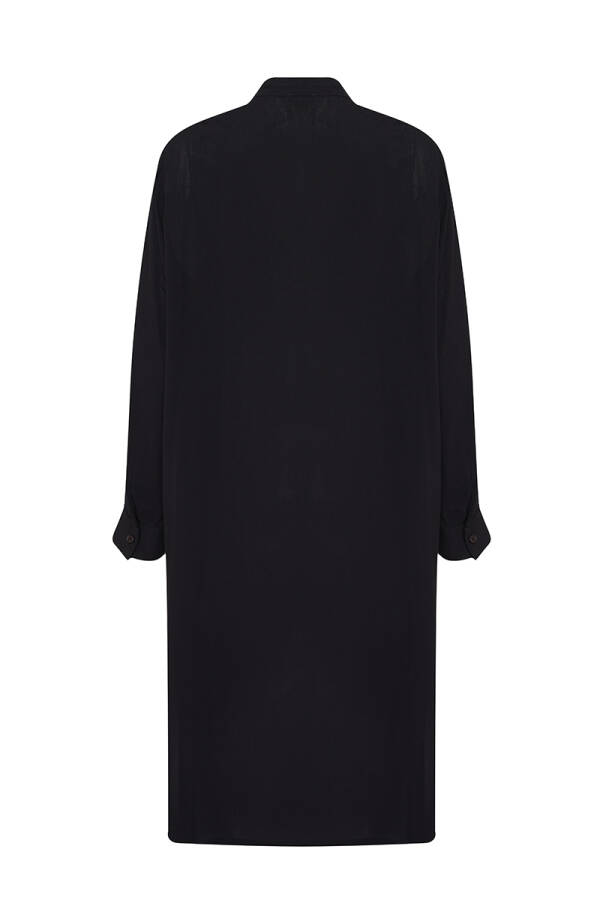 Siyah Robası Dantelli Tunik - 3
