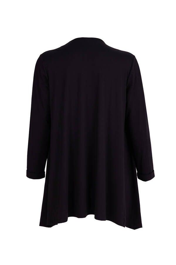 Siyah Şal Yaka İçi Yarım Kollu Tween Set - 3