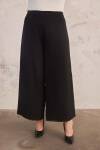 Siyah Şifon Detaylı Pantolon Etek - 6