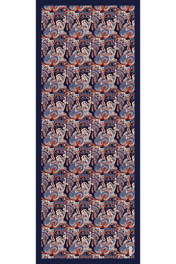 Lacivert Soft Touch Şal - 1