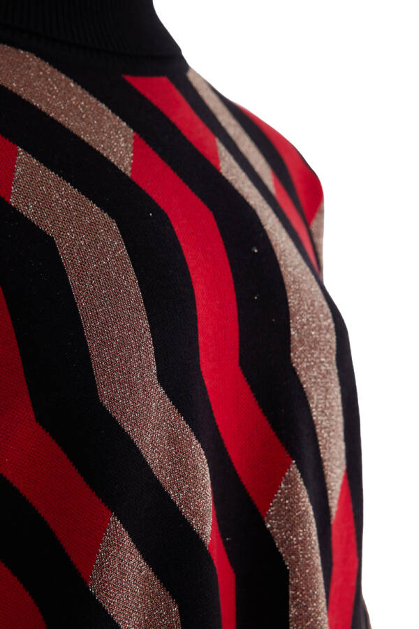 Siyah Tam Balıkçı Triko Bluz - 2