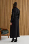 Siyah Tencel Elbise - 6