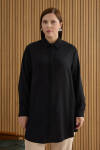 Siyah Tencel Tunik - 1