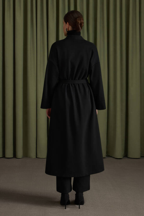 Siyah Viscon Hırka - 5