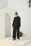 Siyah Viscon Pantolon - 1