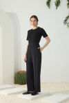 Siyah Viscon Pantolon - 3