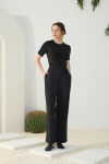 Siyah Viscon Pantolon - 5
