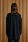 Siyah Yakası Fermuarlı Sweatshirt - 6