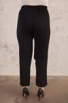 Siyah Yanları Lastikli Pantolon - 5