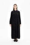 Siyah Zincir Detaylı Ferace - 1