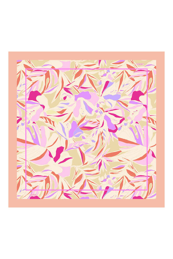 Somon 90X90 İpek Twill Eşarp - 1