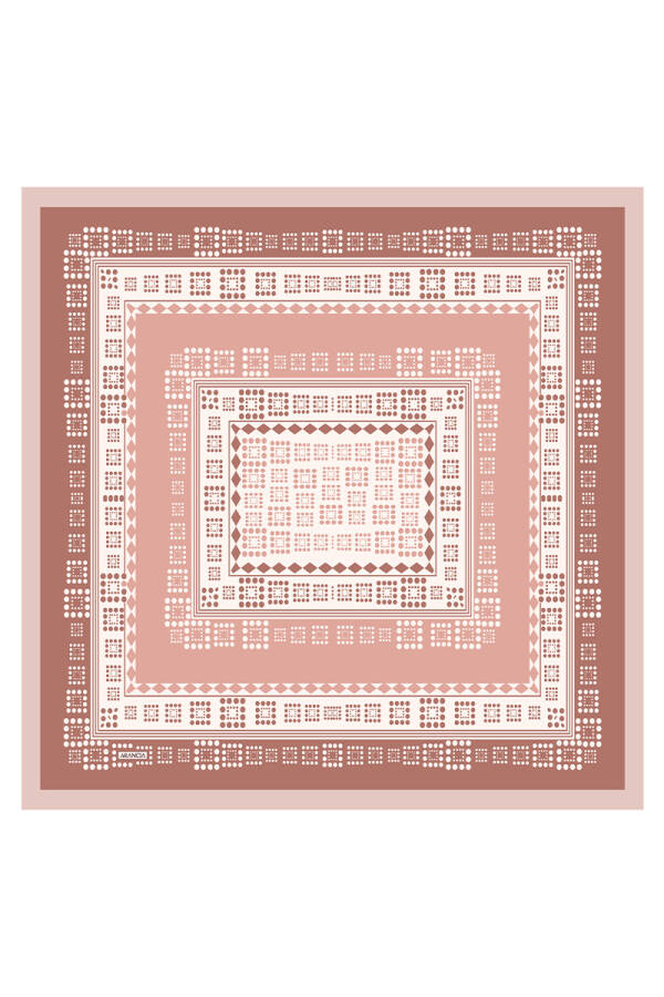 Somon 90X90 İpek Twill Eşarp - 1