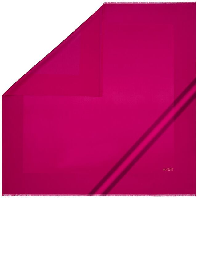 Pembe 100X100 Swarovski Eşarp - Aker