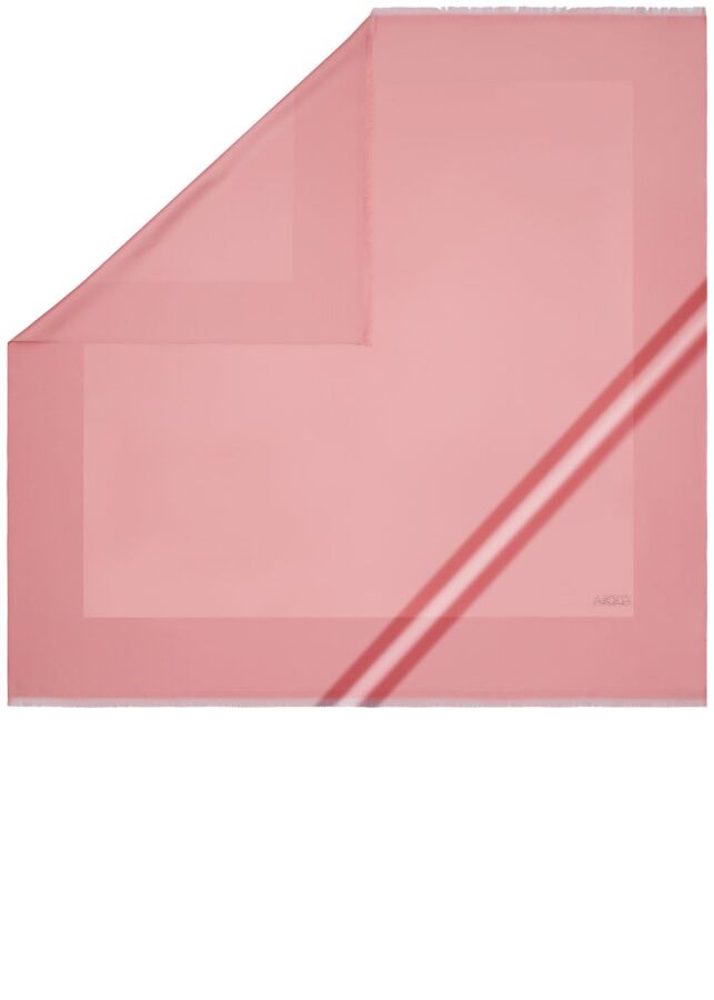 Pembe 100X100 Swarovski Eşarp - 1