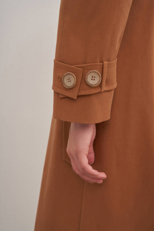 Taba Kruvaze Trençkot - 5