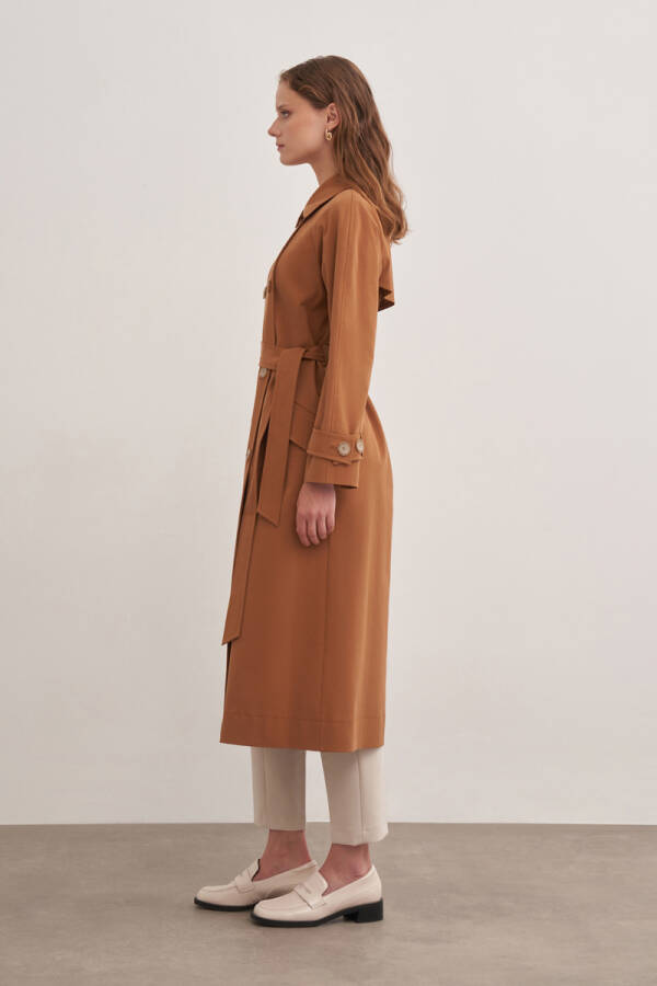 Taba Kruvaze Trençkot - 4