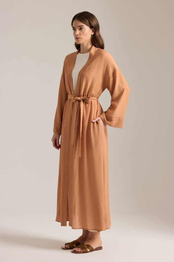 Tarçın Beli Kuşaklı Kimono - 3