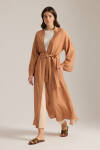 Tarçın Beli Kuşaklı Kimono - 1