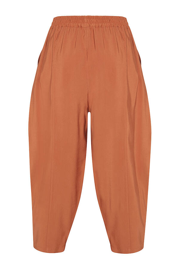 Tarçın Bol Kesim Beli Lastikli Pantolon - 3