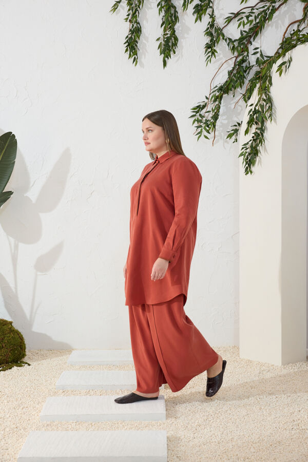 Tarçın Tencel Pantolon Etek - Aker (1)