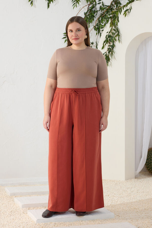 Tarçın Tencel Pantolon Etek - 3