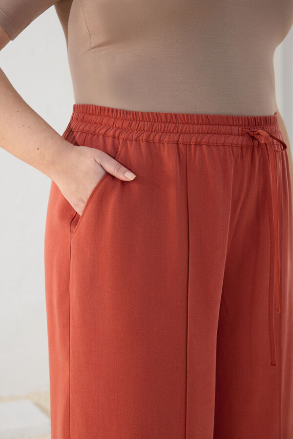 Tarçın Tencel Pantolon Etek - 5