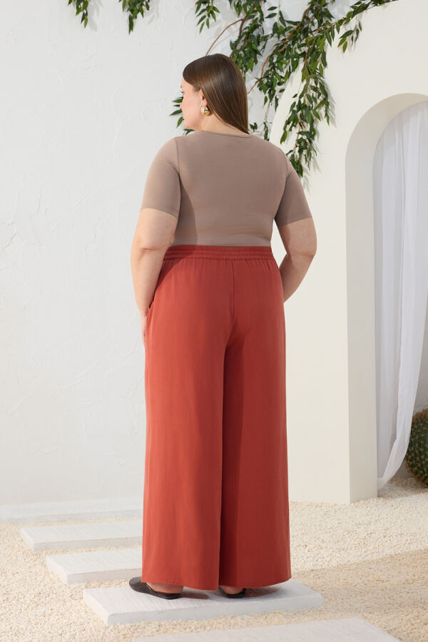 Tarçın Tencel Pantolon Etek - 7