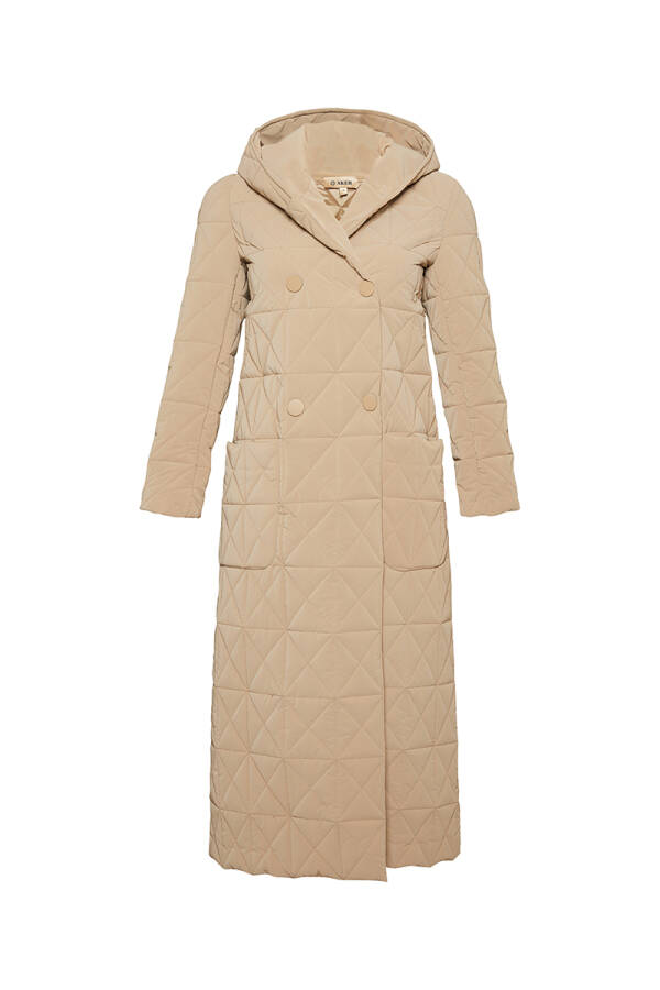 Taş 10576111 Kapüşonlu Astarlı Mont - 1